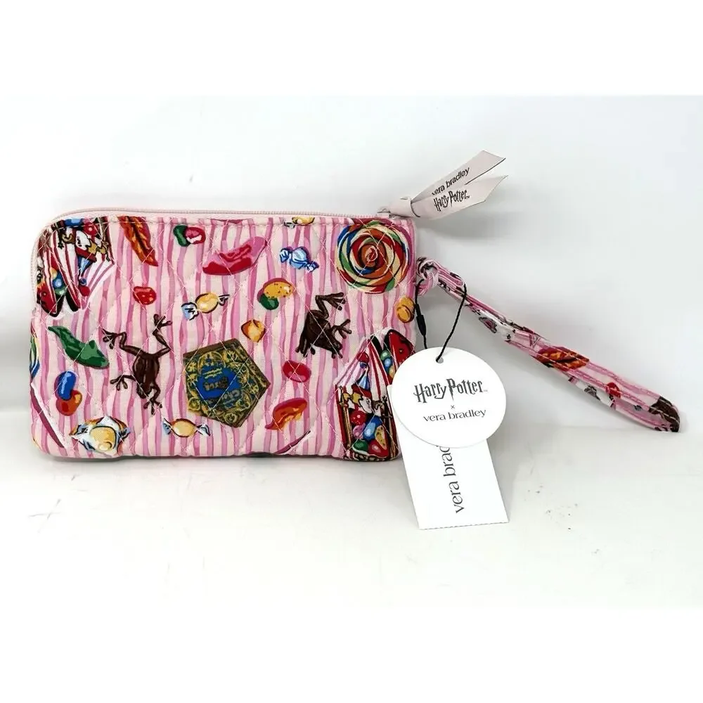 Vera Bradley Harry Potter Honeydukes Wristet Pouch Card Coin Wallet Strap EXACT